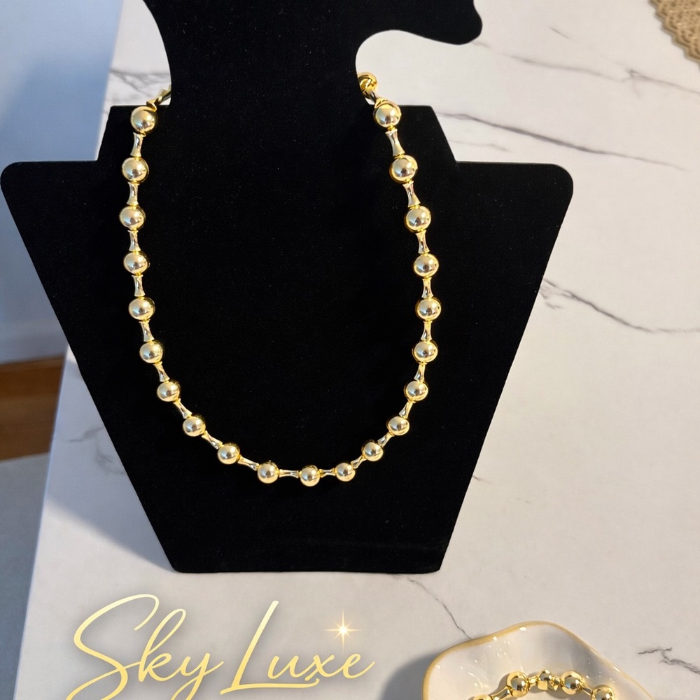 Gold Beaded Necklace